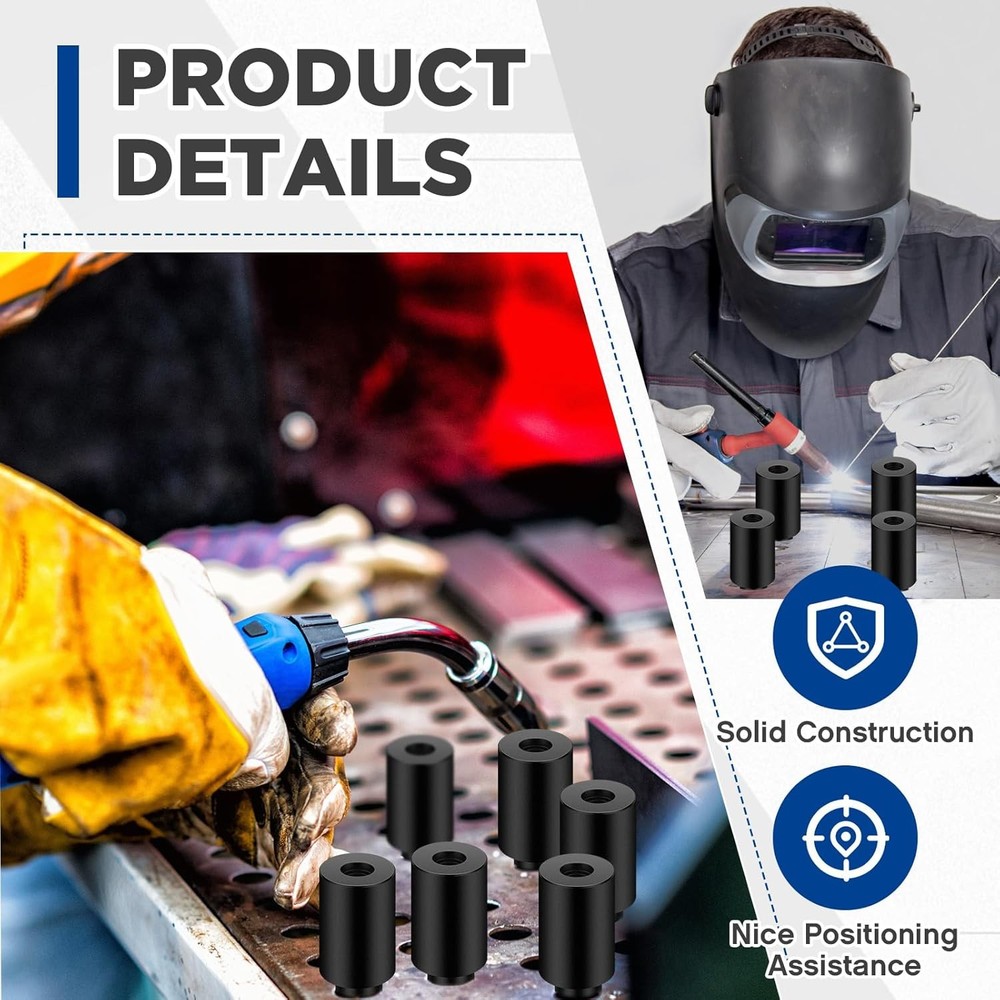 Welding table fixture alignment pins