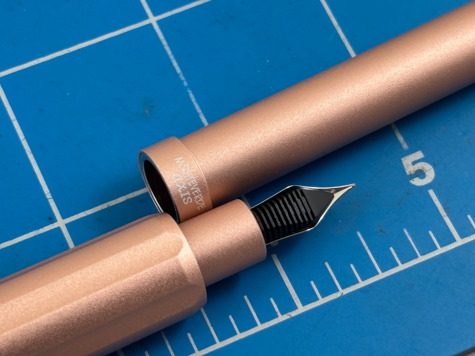 Judd's NEW Monteverde Axis Champagne Magnetic Fountain Pen w/Extra Fine Nib