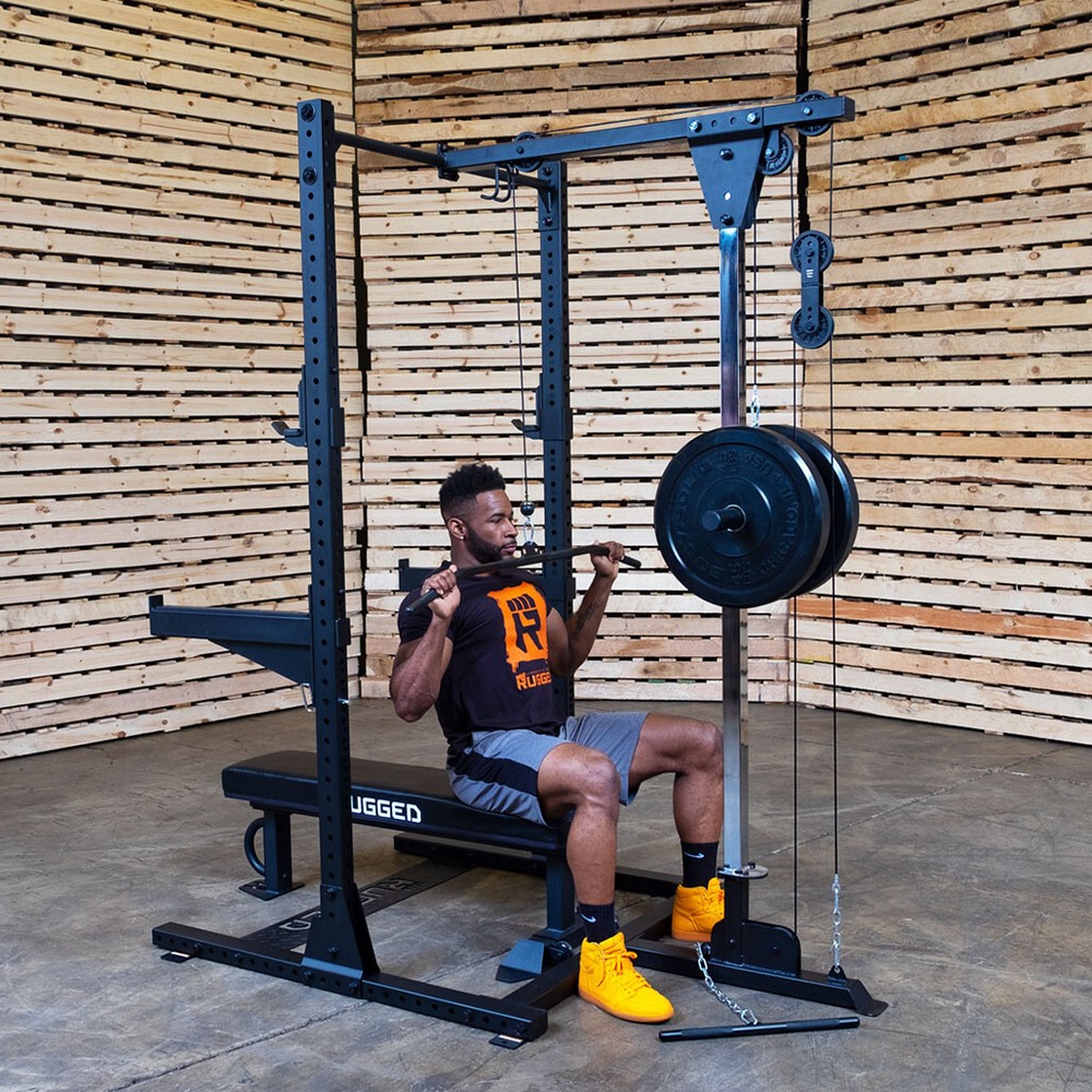 Rugged Half Rack Lat Attachment