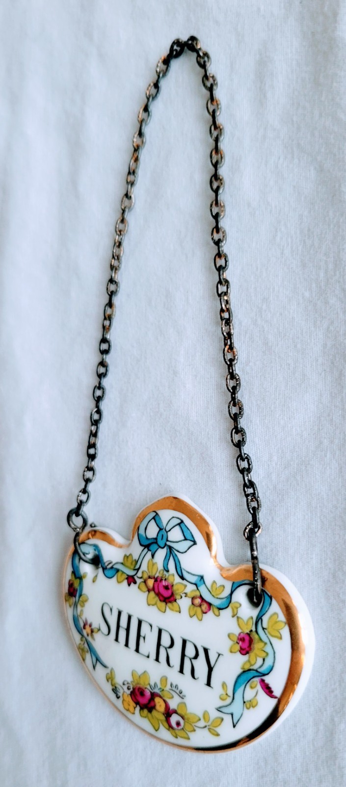 COALPORT Decanter Labels Fine Bone China Set Of 3 “BRANDY”, “PORT” And “SHERRY”