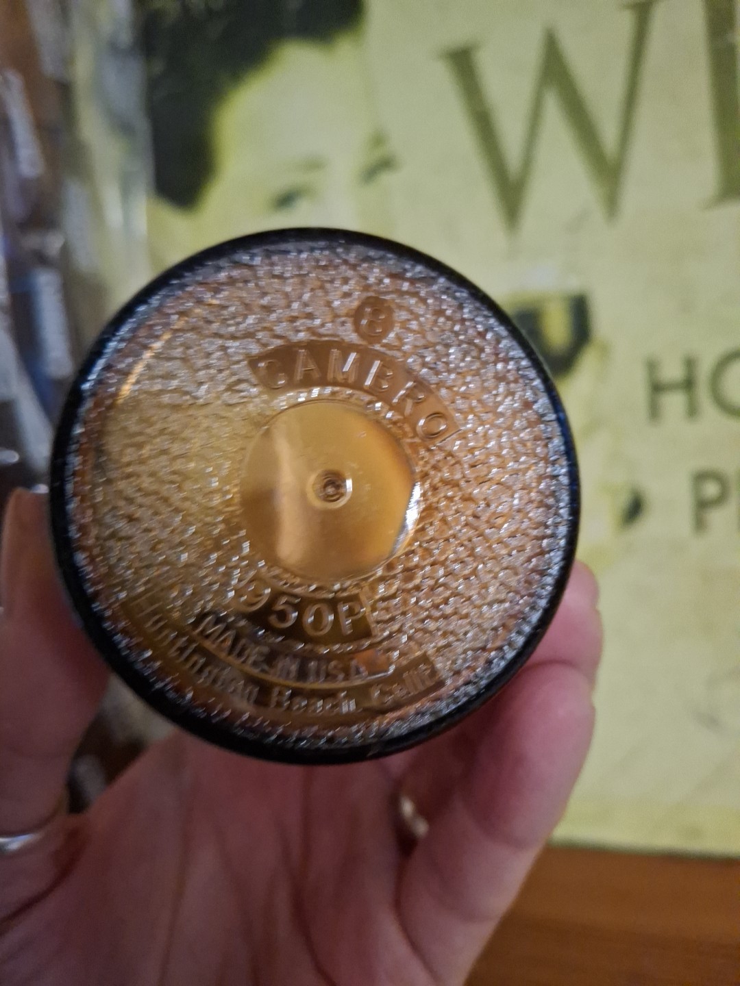 12 Retro Diner Restaurant Ware Texas Tumbler Plastic Pebbled Cup 9.5oz Amber New