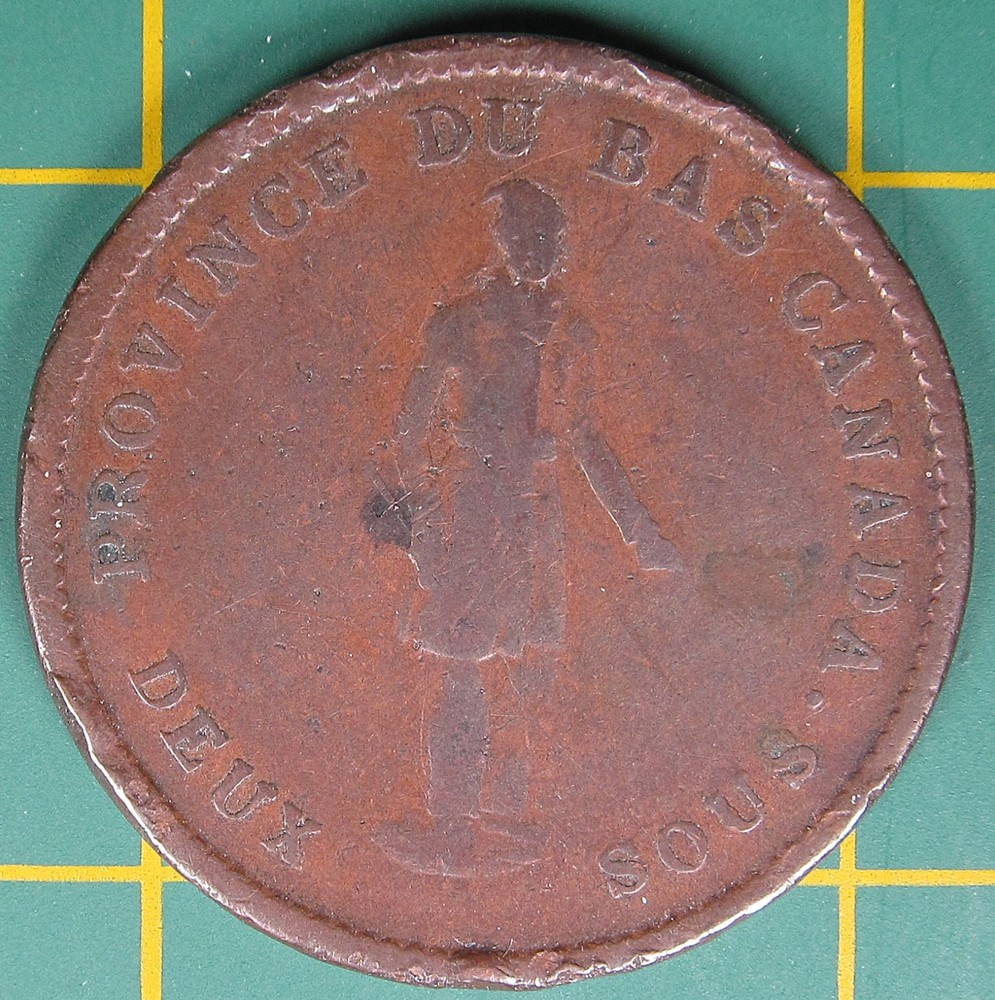 1837 Lower Canada one penny LC-9A3