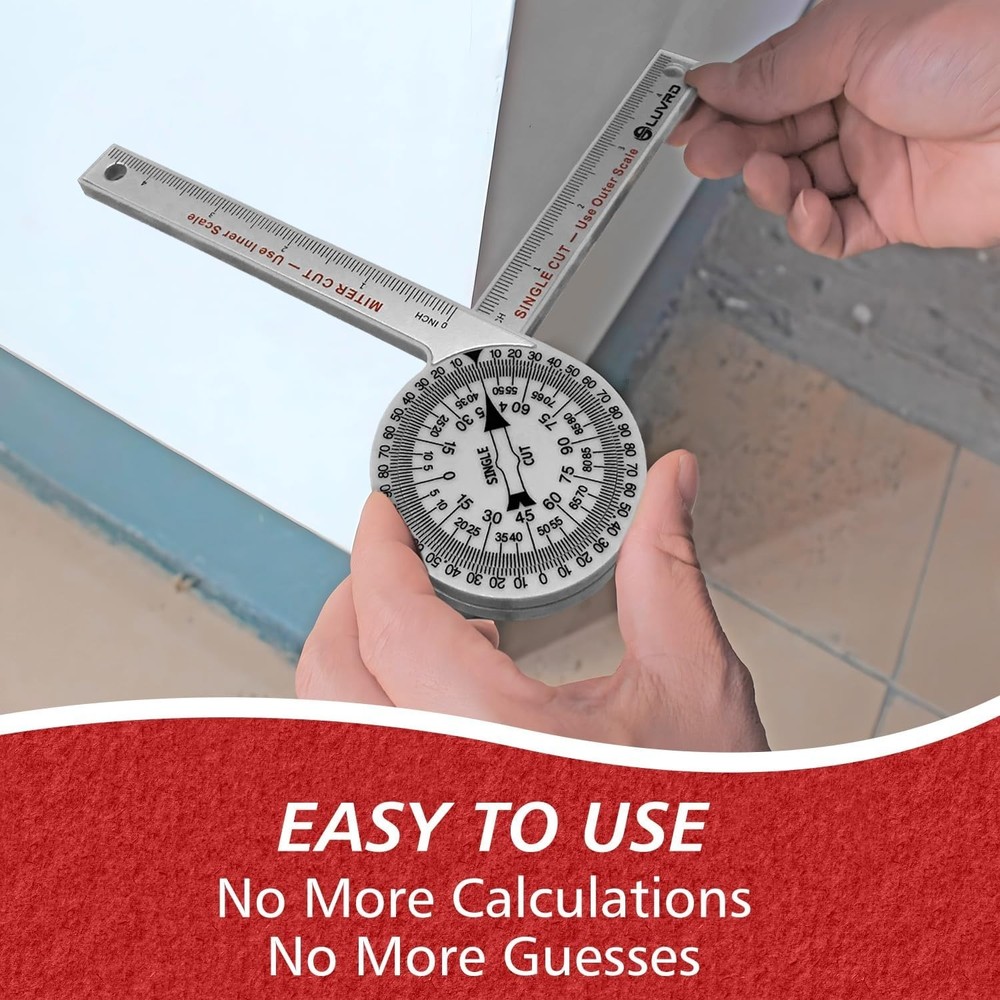 Compact and Collapsible Miter Protractor for Effortless Woodworking Precision