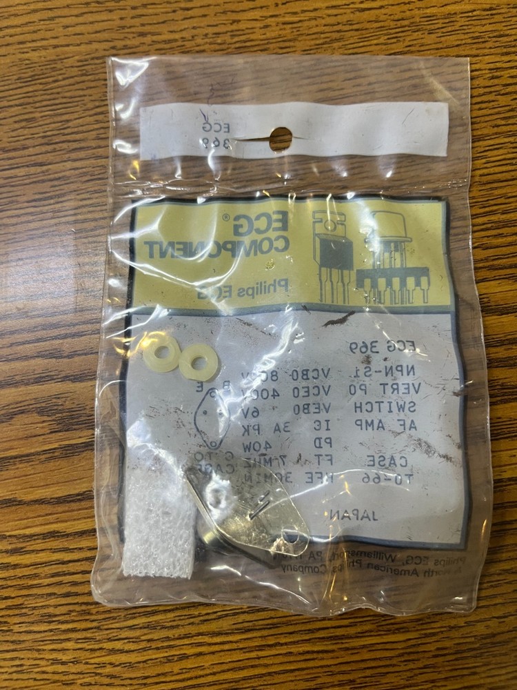 ECG369 Transistor NPN Vertical Deflection Switch,