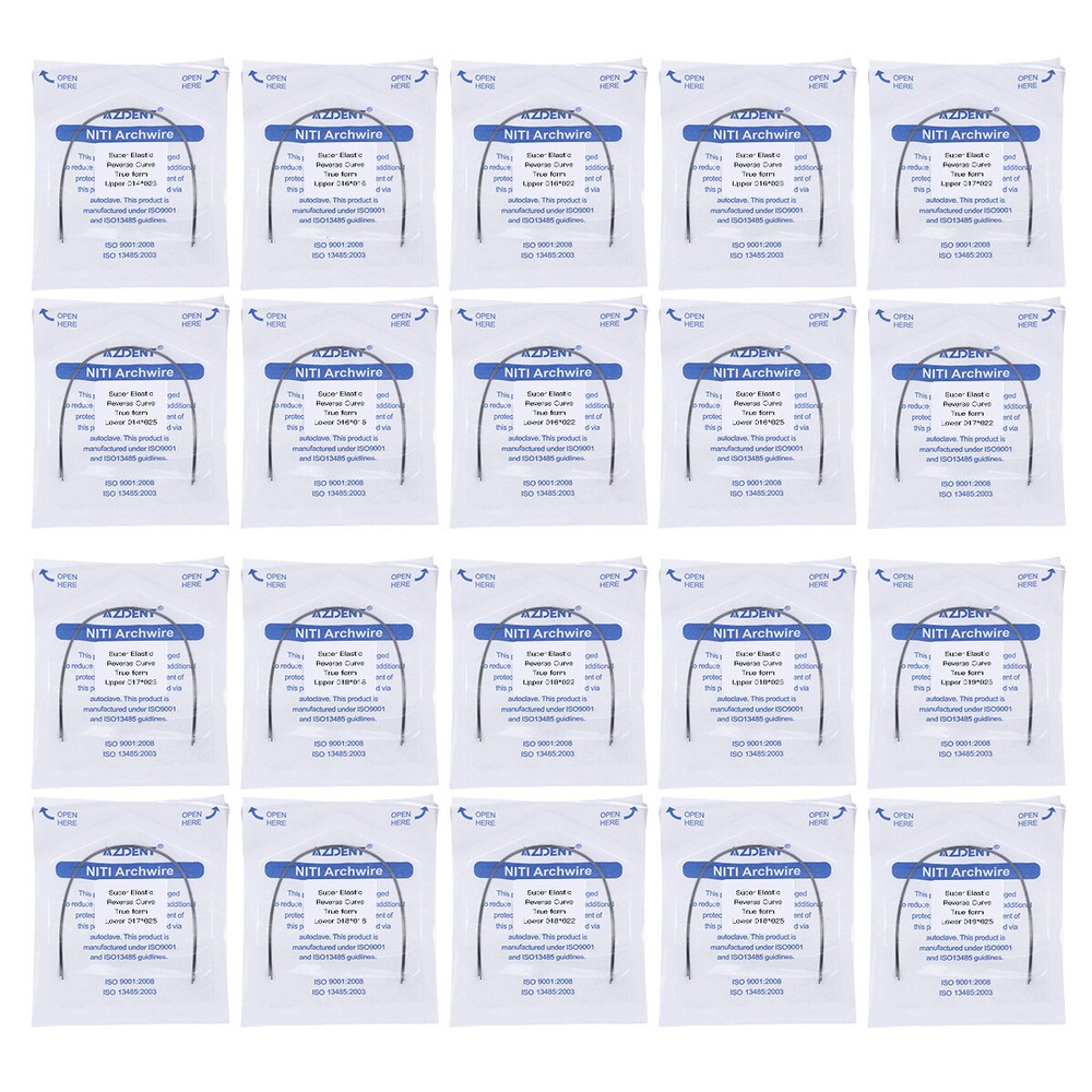 Dental Ortho Super Elastic Arch Wire NITI Reverse Curve Round/Rectangular True