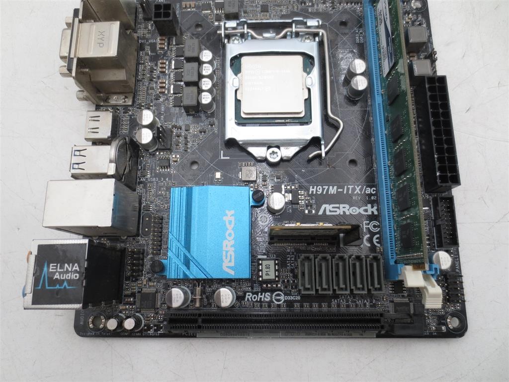 ASRock H97M-ITX/ac Rev 1.02 LGA1150 Mini-ITX Motherboard Core i5-4460 8GB RAM