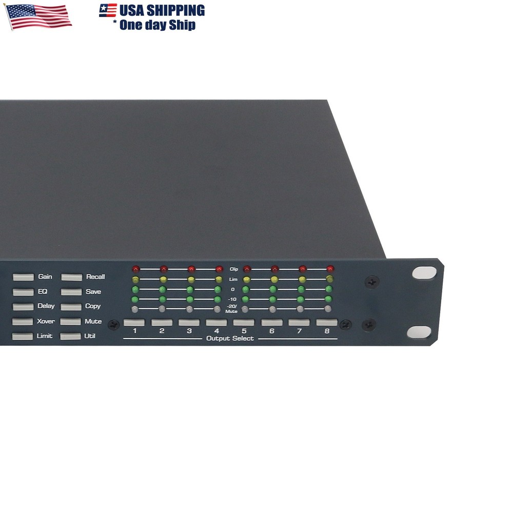 4.8SP 110V Digital DSP Audio Processor Original Software 4 Input 8 Output #USA