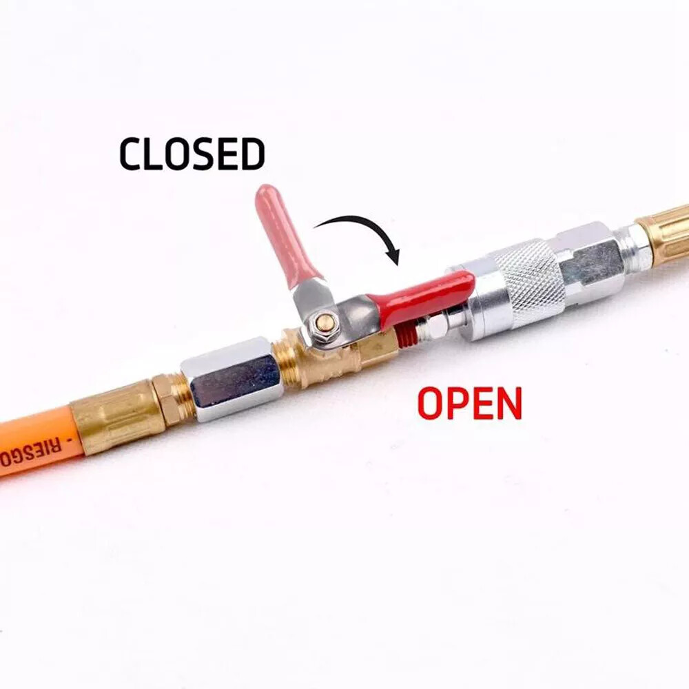 4PCS 1/4" Male Female NPT Brass Ball Valve Water Air Tank Drain Shut Off USA