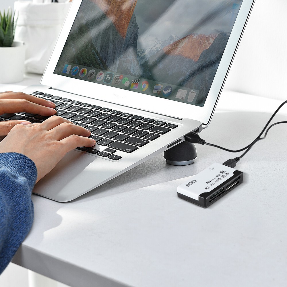6-IN-1 USB 2.0 Memory Card Reader Adapter for CF/TF/SD/Micro SD/XD/M2/MS Card
