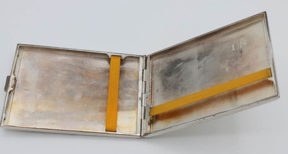 Vintage 835 Silver Cigarette Case Box~113 Grams