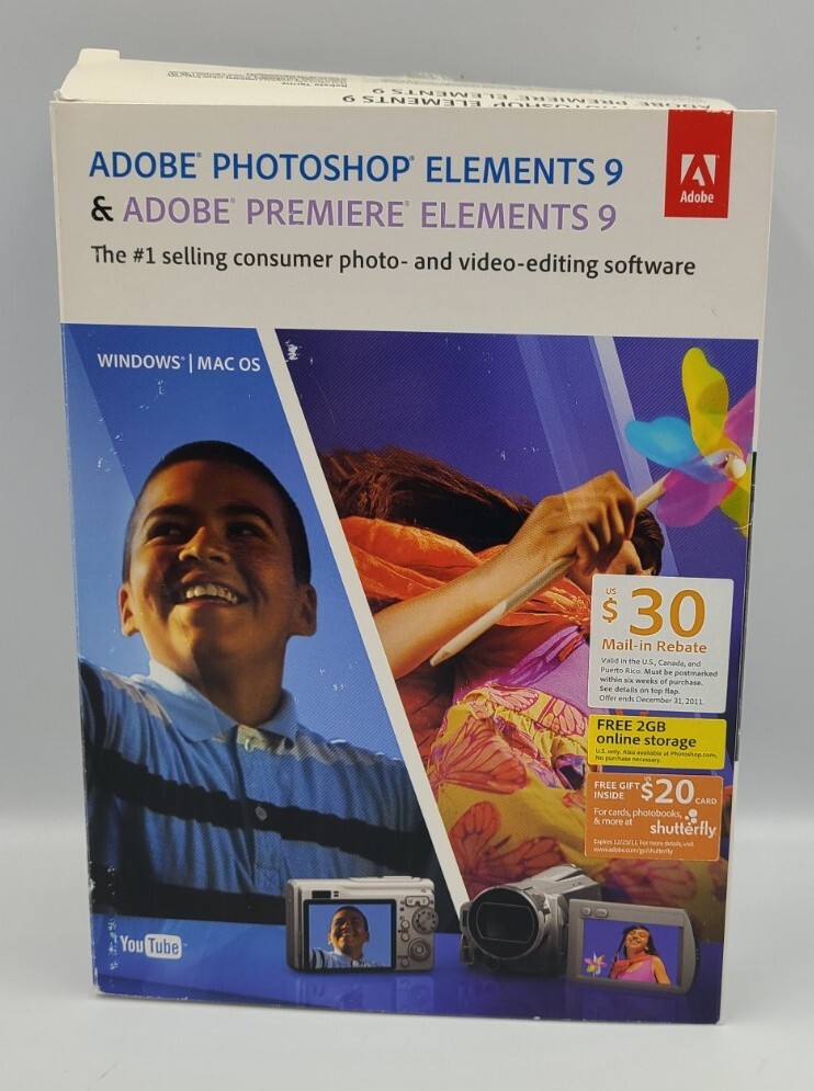 Adobe PHOTOSHOP ELEMENTS 9 & PREMIERE ELEMENTS 9 for Mac