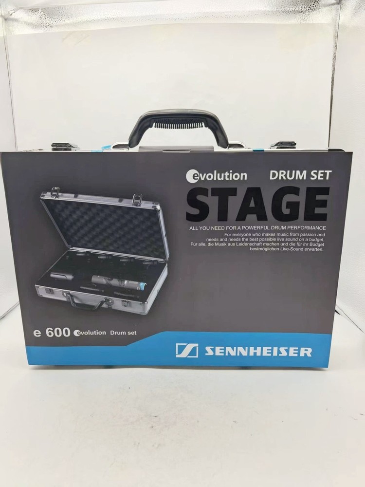 New Sennheiser Drum Kit 600 e600 Drum Mic Package with Case e602 e604 e614 US