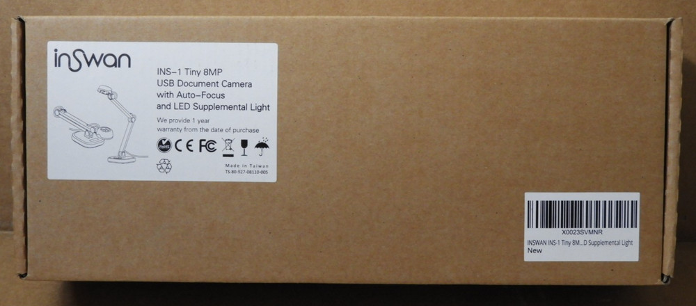 (INSWAN) INS-1 TINY 8MP (USB DOCUMENT CAMARA WITH AUTO-FOCUS (TAIWAN)...NEW!!