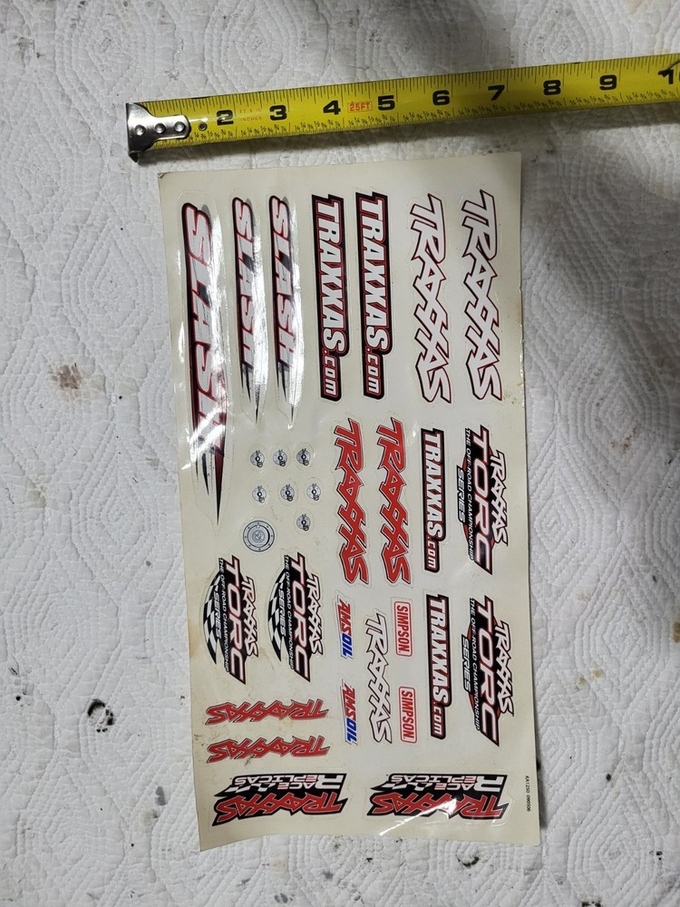 Traxxas Slash Race Replicas Decal Sheet