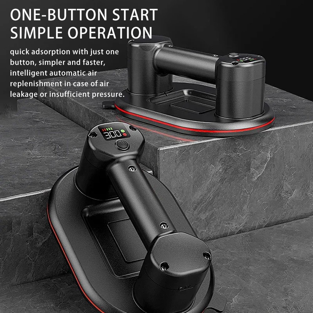 Electric Vacuum Suction Cup Lifter with Digital Display