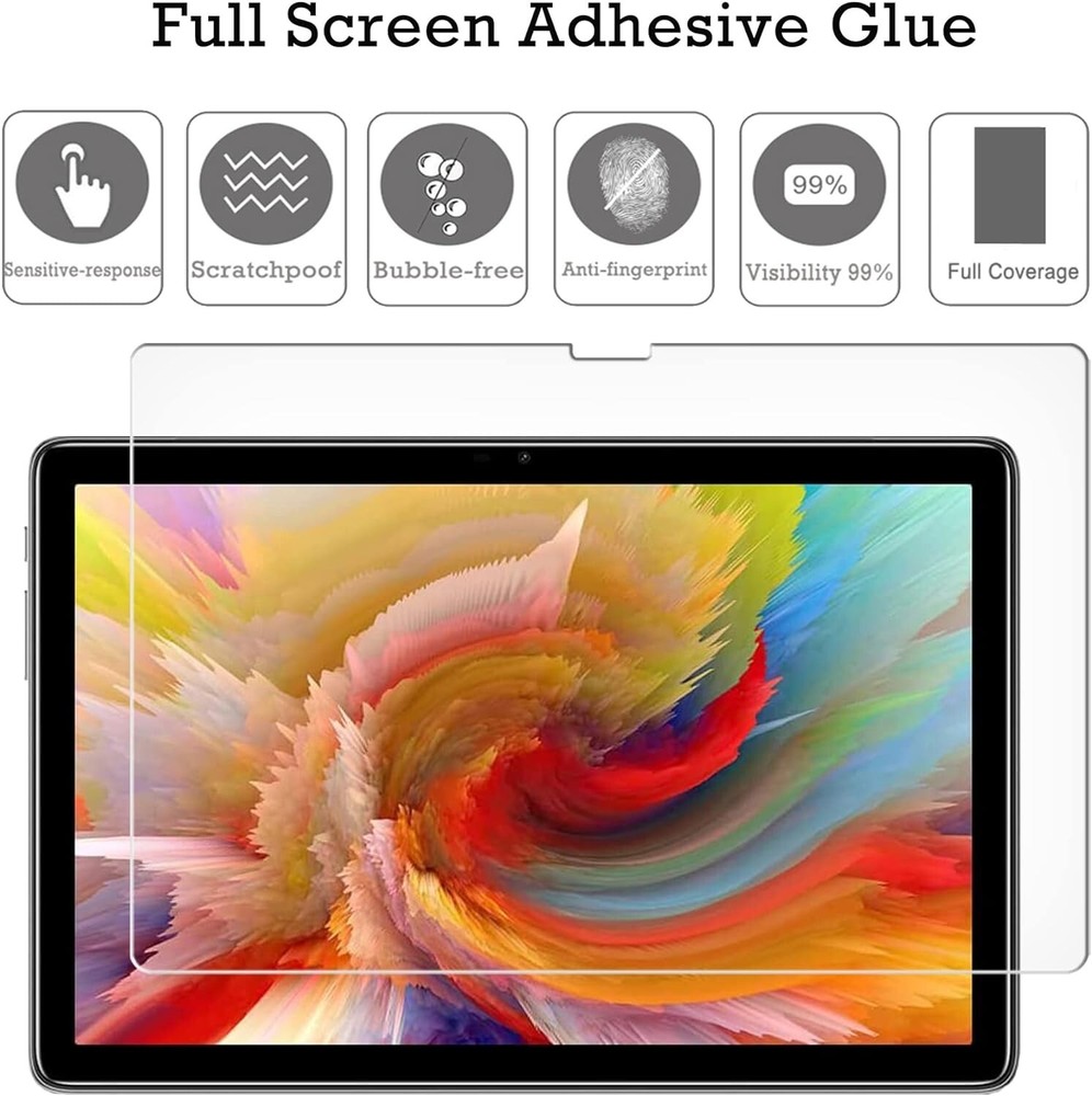 2X Tempered Glass Screen Protector For Doogee T10 Plus Android Tablet 2023 10.5"