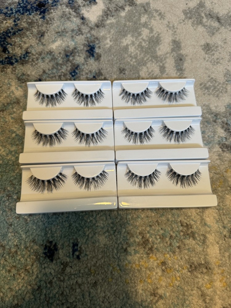 6 Rounded Natural False Strip Lashes