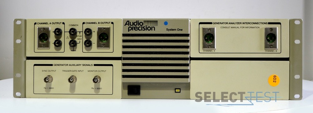 AUDIO PRECISION SYS-20G SYSTEM ONE ANALOG AUDIO TESTER, 2-CHANNEL GENERATOR