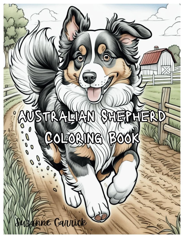 Australian Shepherd Coloring Book