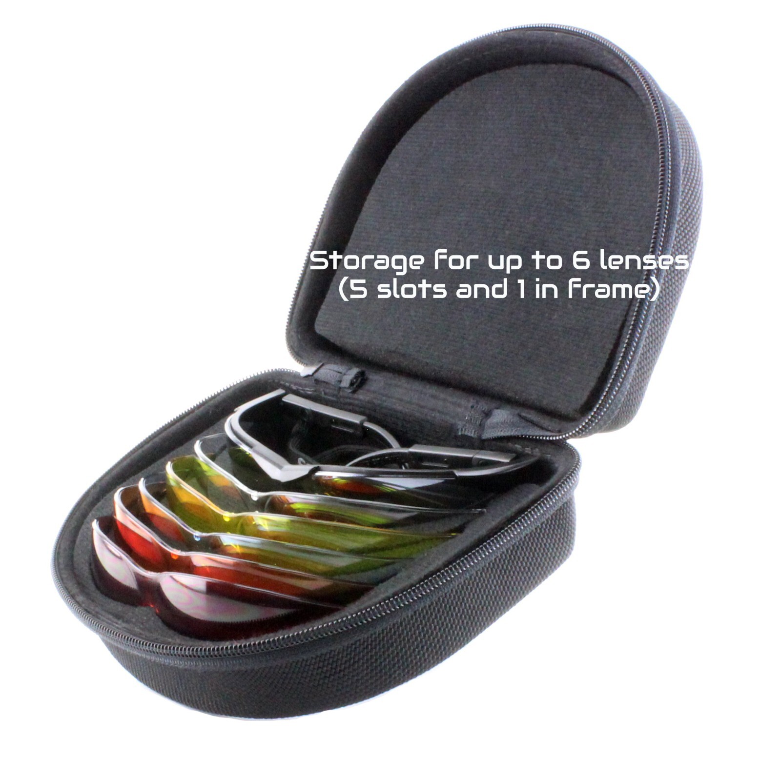 8 LENS CHANGEABLE SHOOTING SAFETY GLASSES EYE PROTECTION MULTI-LENS BUNDLE