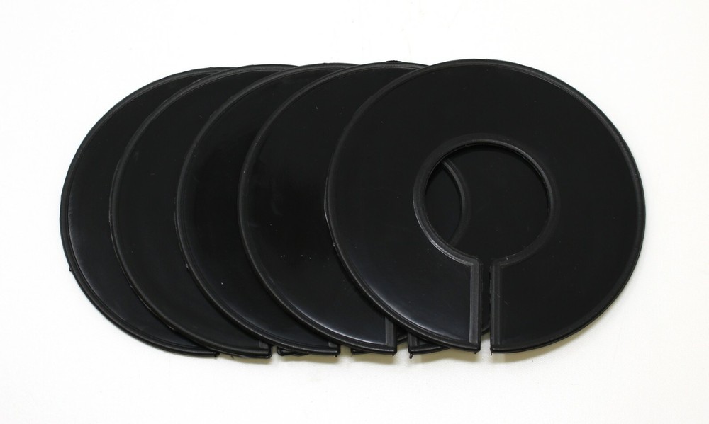 Black Round Plastic Blank Rack Size Dividers - Multi-Pack