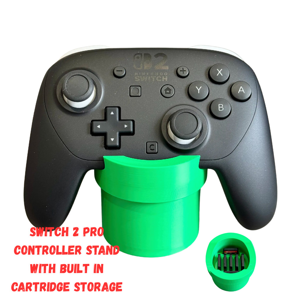 Green Pipe Display Stand for Nintendo Switch Pro Controller Gamepad Holder