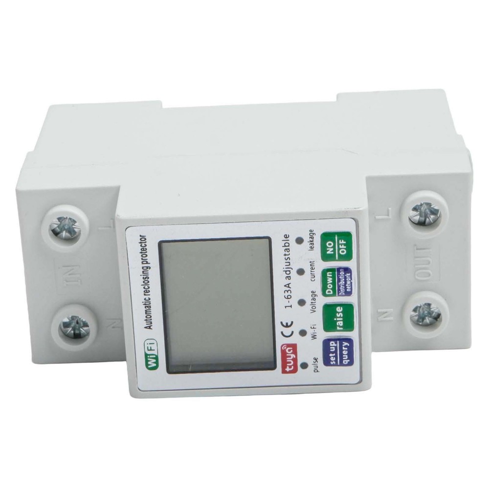 For Tuya Smart Reset Protector Switch Current Breaker Meter AC80-300V