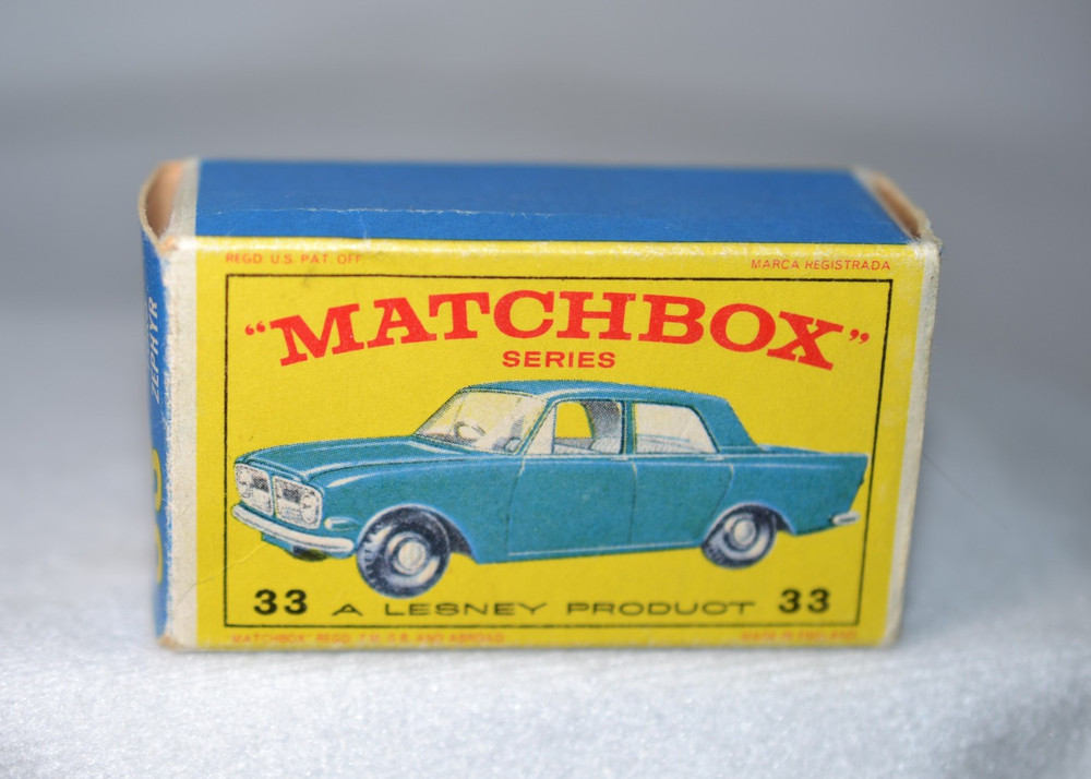 Matchbox Lesney Ford Zephyr #33B - Box Only