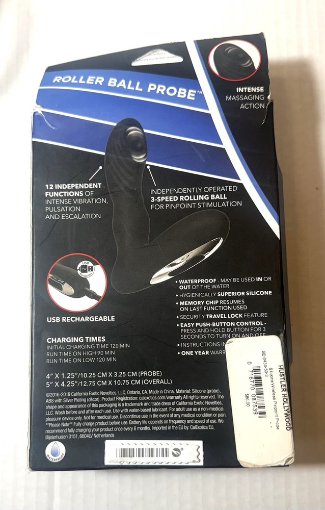 Calexotics Eclipse Roller Ball Probé New