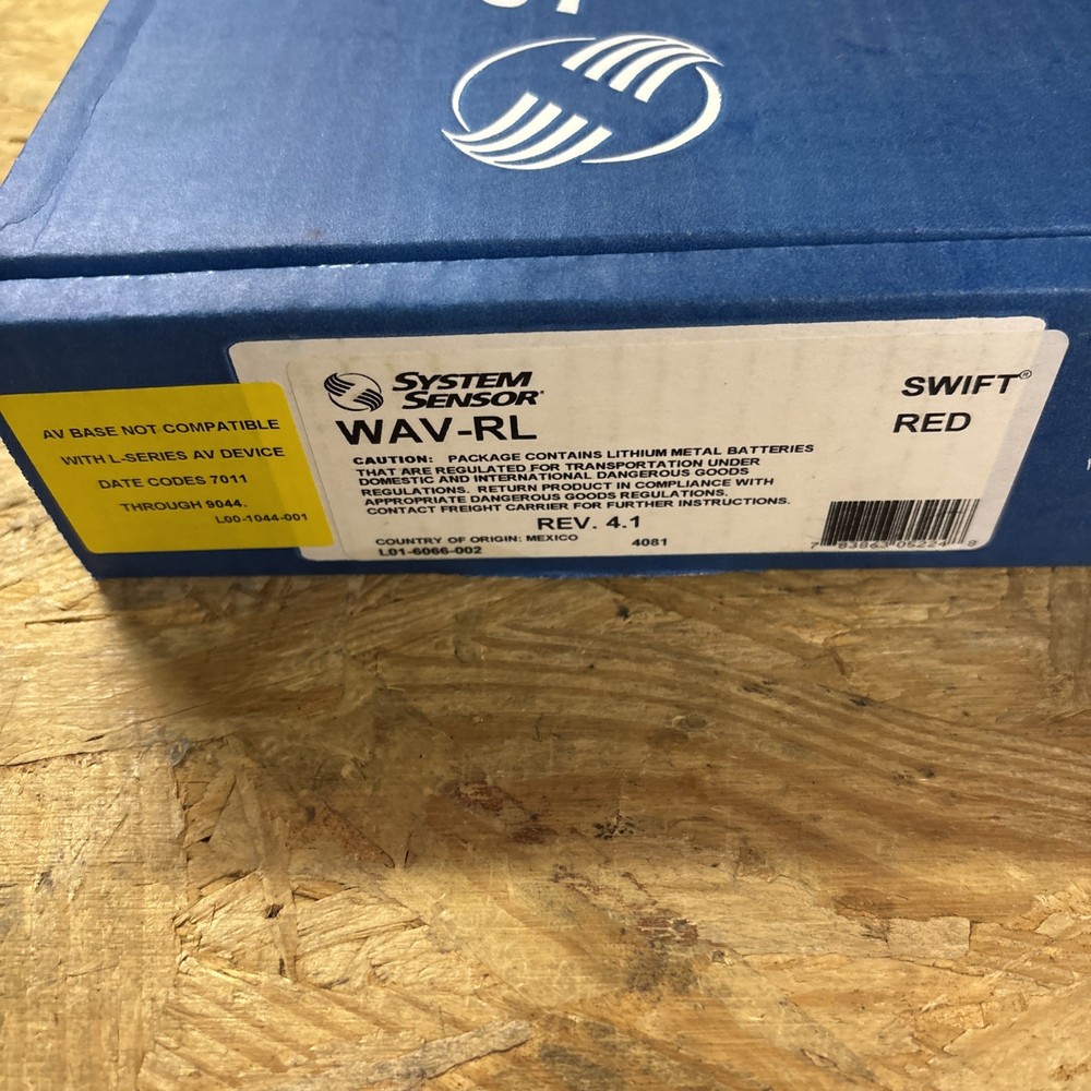 System Sensor WAV-RL Swift Wall Mount Wireless AV Base