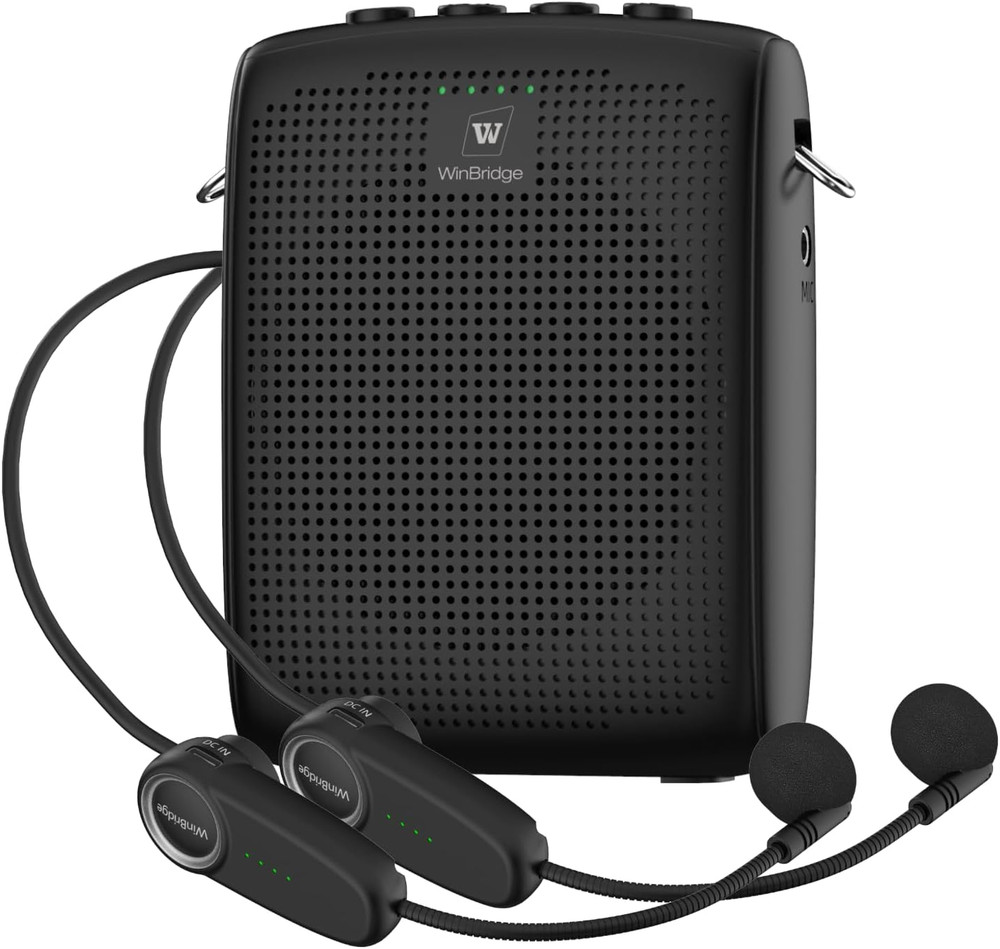 Portable Mini Wireless Voice Amplifier with Bluetooth Mic for Teachers