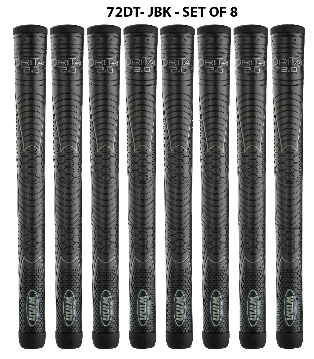 Winn DRI-TAC 2.0 OVERSIZED Jet Black Golf Grip - 72DT-JBK - free shipping