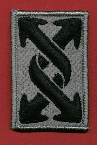 143rd TRANSPORTATION COMMAND PATCH ACU (BLACK/GRAY)
