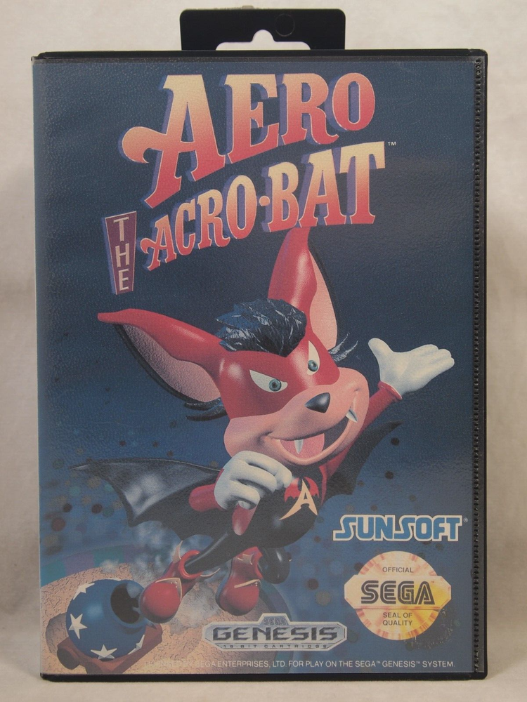 Aero the Acro-Bat Case (Sega GENESIS) Authentic BOX ONLY
