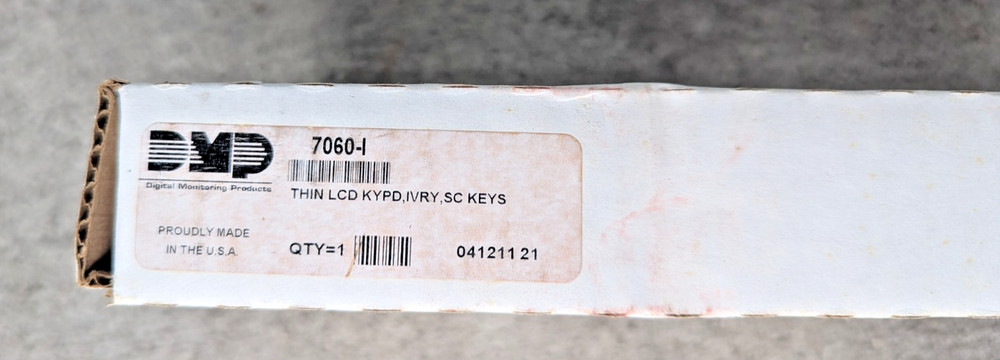 DMP 7060-L LCD Keypad Thin Ivory SC Keys