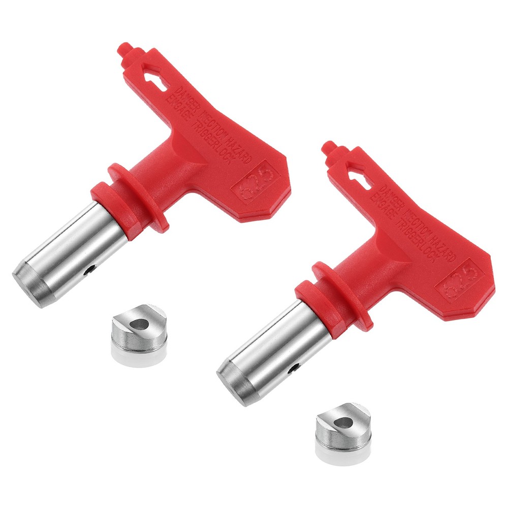 2pcs Reversible Spray Tips for Airless Sprayer 625 Paint Spray Nozzle, Red