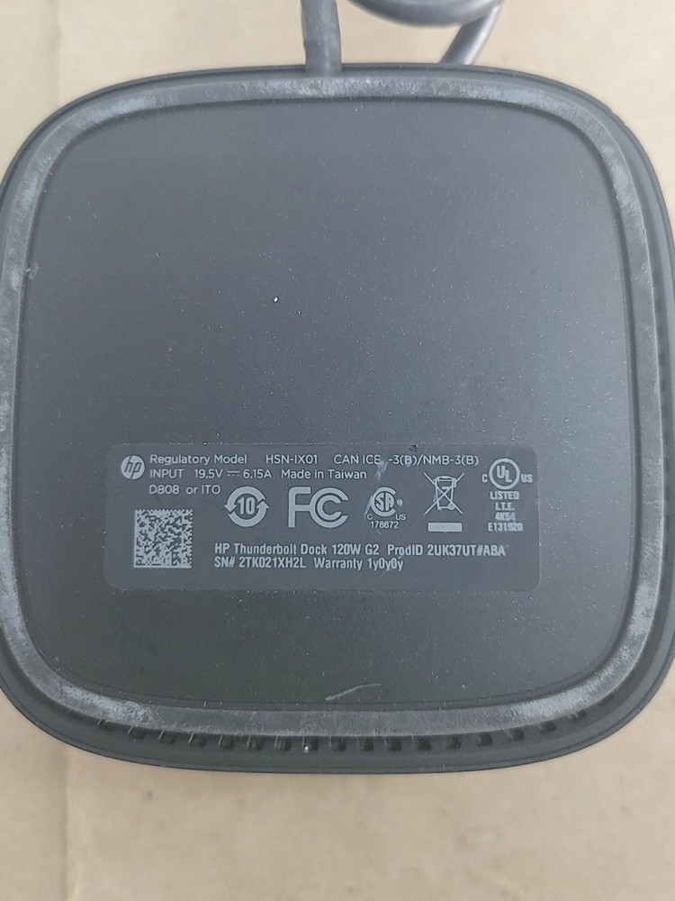 HP Thunderbolt Dock 120W G2 2UK37UT#ABA USB-C Docking Station SEE NOTES