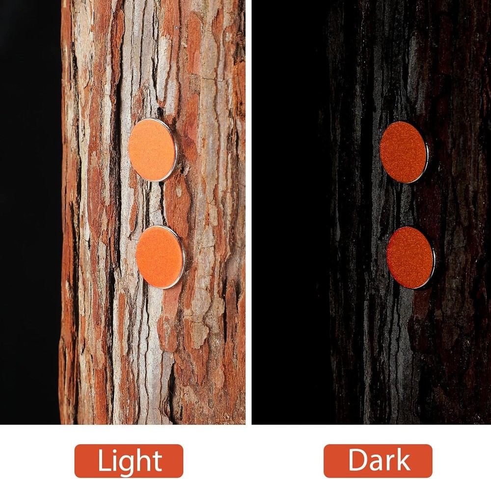 200 Pack Reflective Tacks Trail Marking Markers Orange