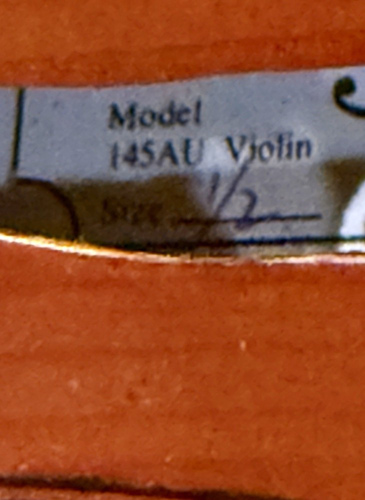 HALF SIZE ACADEMY 145 AU VIOLIN W/Bow & Case EUC