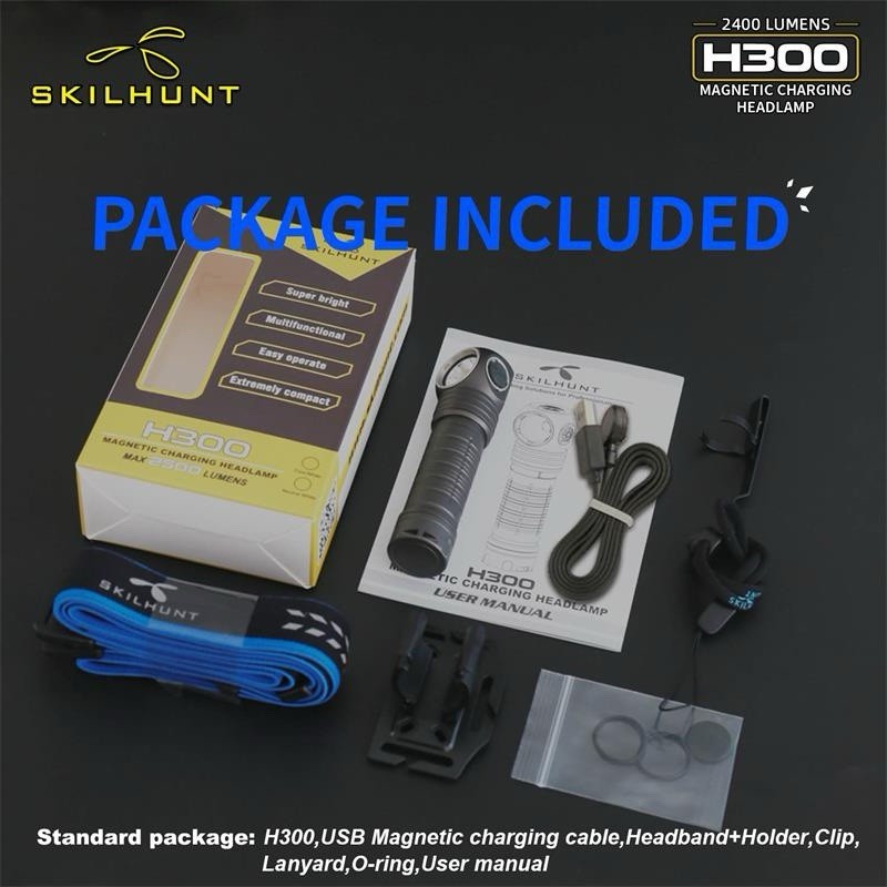 Skilhunt H300 Headlamp Right Angle 4500K 90 CRI Nichia