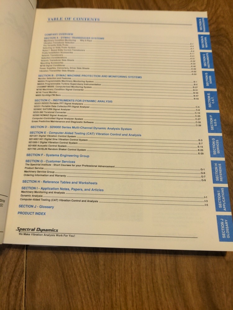 Vibration Handbook 1990 Spectral Dynamics Monitors Transducers Instruments More.