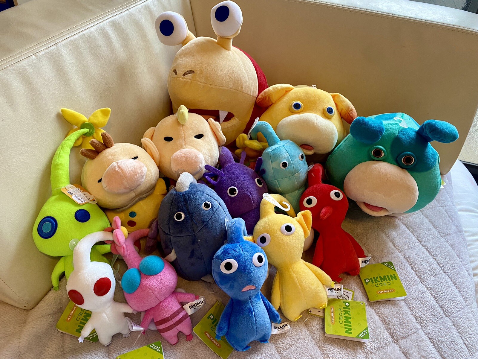 Nintendo Tokyo/Osaka Pikmin Plush Set of 14 All Star Collection Sanei Boeki NEW