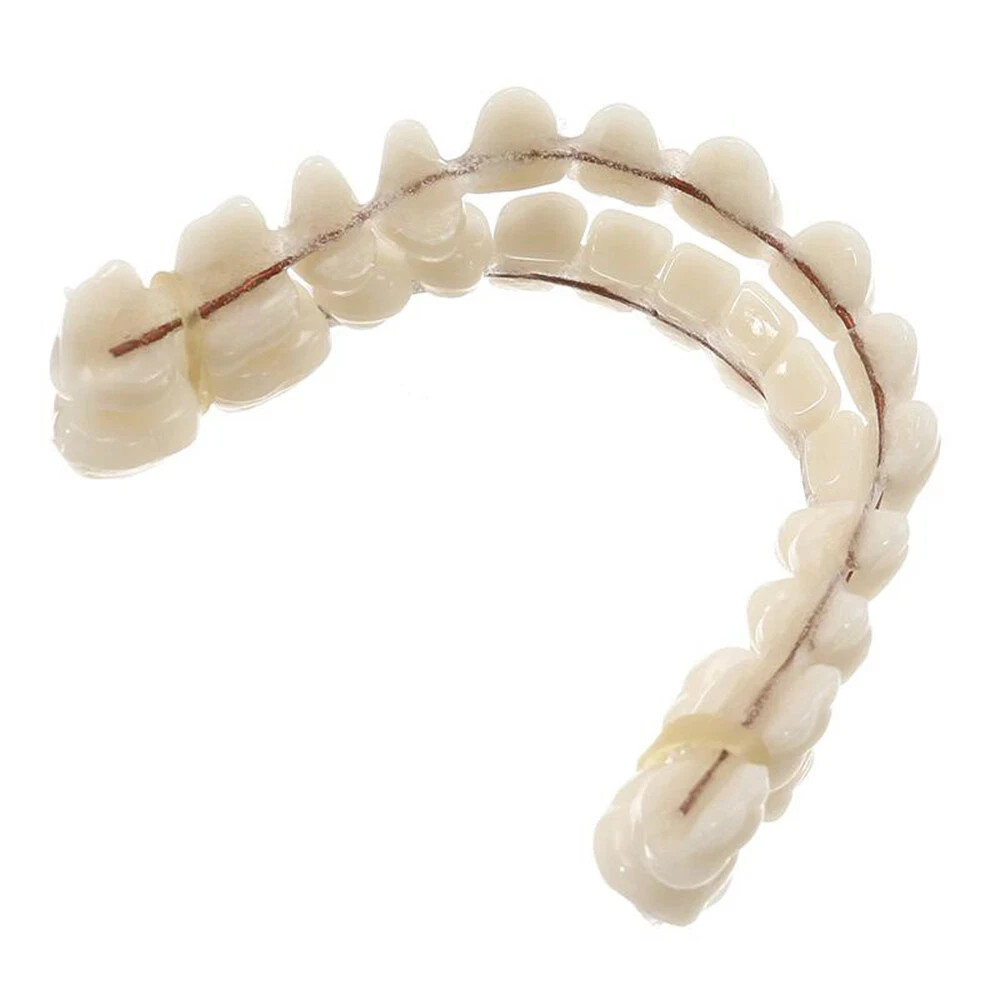 Pro Snap On Upper&Bottom Set False Teeth Denture Veneers Dental Tooth Cover