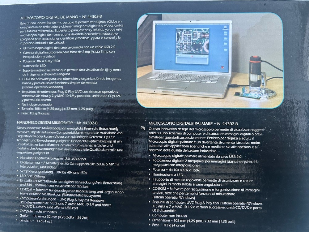 CELESTRON - HANDHELD DIGITAL MICROSCOPE (2011, Celestron)