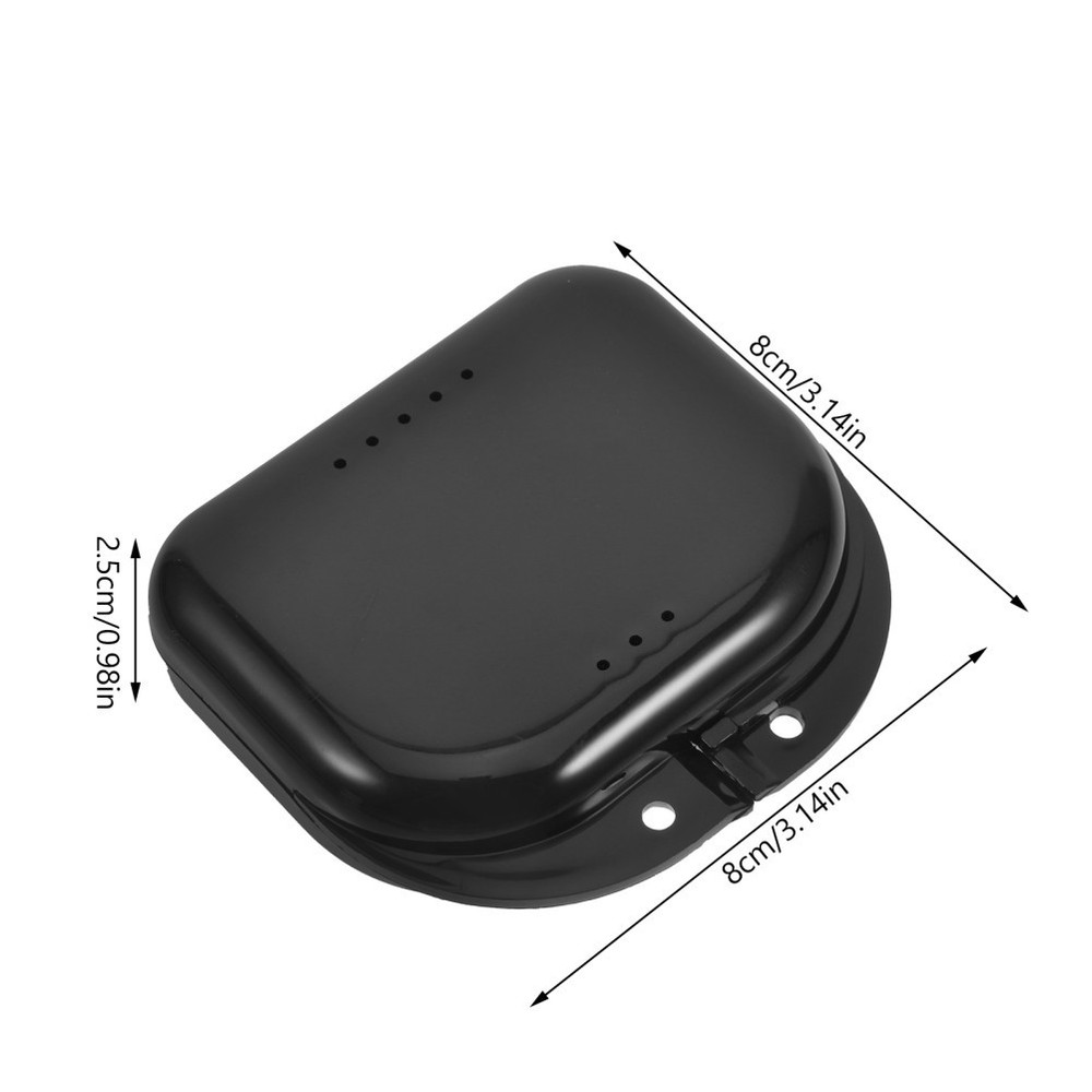 Convenient Denture Box Retainer Container Leakproof Case for Cleaning