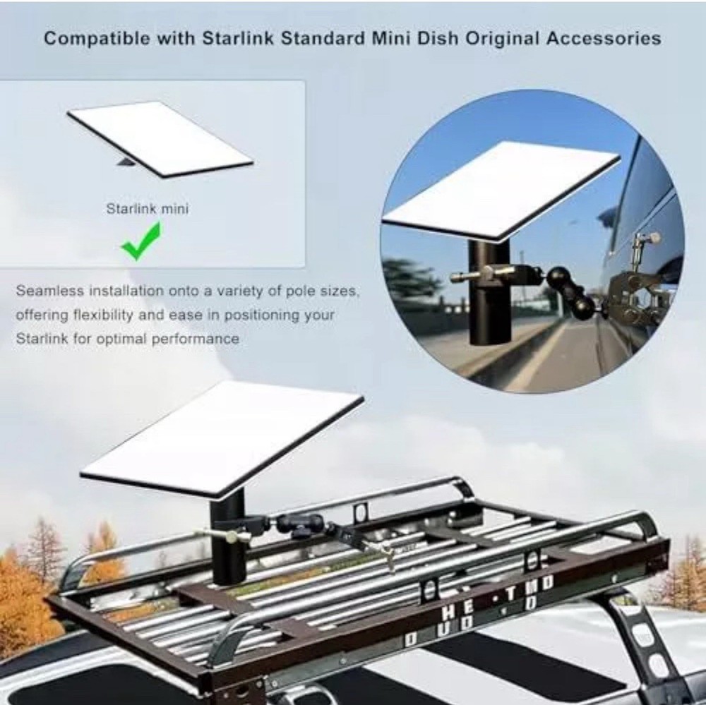 Starlink Mini Mount - Universally Adjustable Angle-Easy Installation；Starlink