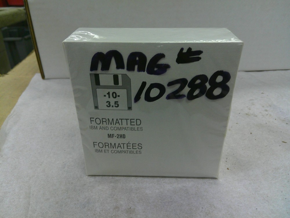 MF-2HD 3.5" FLOPPY DISCS (10 PCS.)