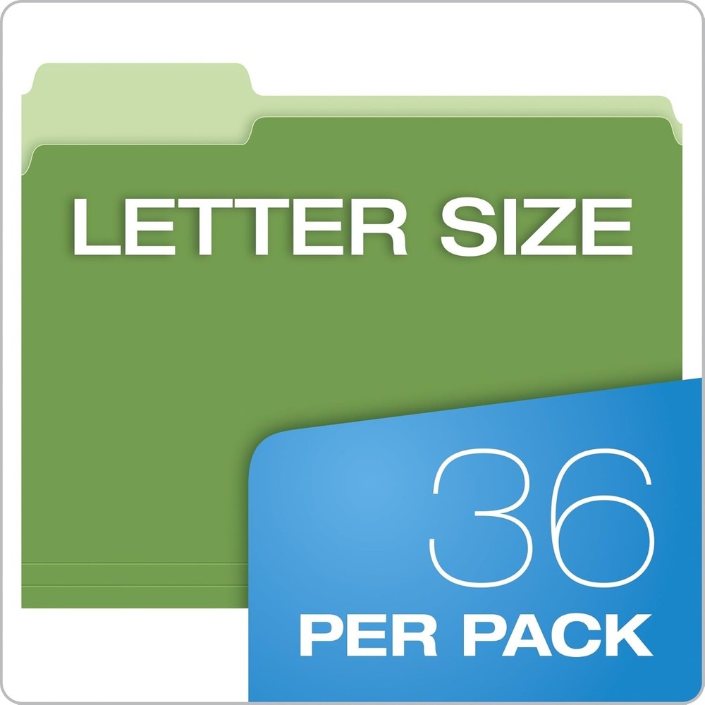 Organize with Style: 36 Pack Colored File Folders, Letter Size & Easy Read Tabs