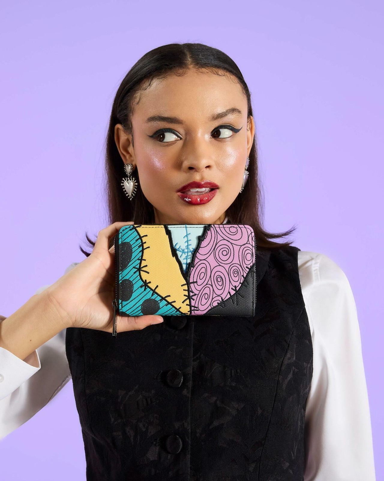 The Nightmare Before Christmas Sally Cosplay Zip Around Wallet