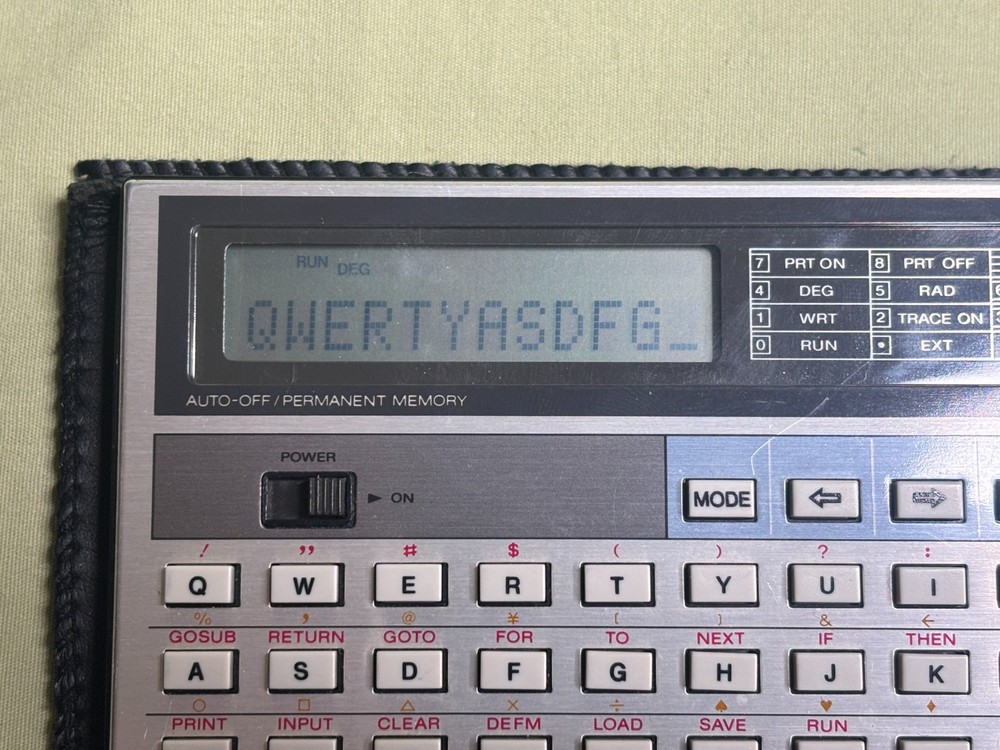 Tandy Radio Shack PC-4 Pocket Computer w/ Cassette Interface